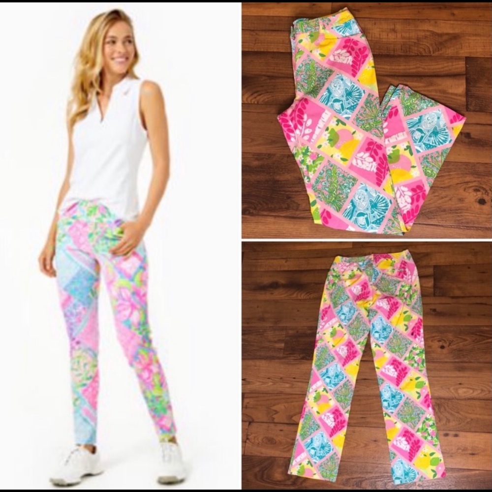 Lilly Pulitzer Patchwork Crop Pant Size 8